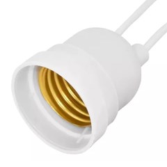 Bocal Com Rabicho E-27 4A Branco Bivolt - Rohdina