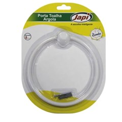 Suporte Toalha Argola Samba Branco - Japi