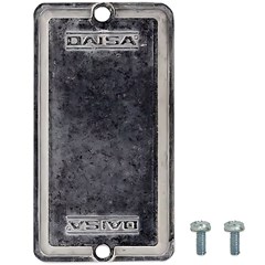 PLACA ALUM CEGA 1/2 E 3/4 C/VEDACAO