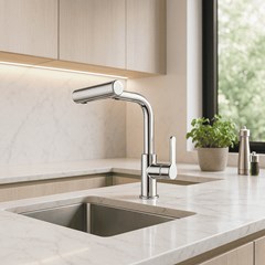 Torneira Cozinha Lavatório Mesa Alta - Leão Metais
