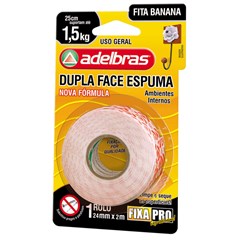 FITA DUPLA FACE ESPUMA 24MMX2M