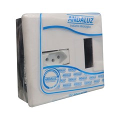 Centro Arstop Embutir Tomada 20A Branco - Andaluz