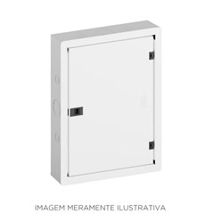 Quadro Distibuição Sobrepor 24 Disjuntores 100a Branco - Andaluz