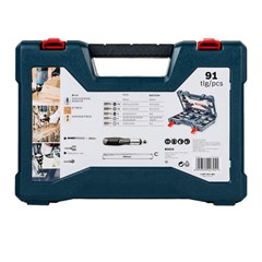Kit De Pontas E Brocas V-Line 91 Unidades - Bosch