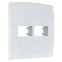 Placa 2 Posto 4x4 Miluz Branca - Schneider