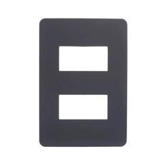Placa 2 Posto 4x2 Orion Stellar Black - Schneider