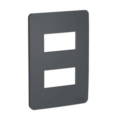 Placa 2 Posto 4x2 Orion Stellar Black - Schneider