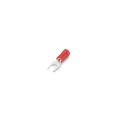 Term. Pre-Isolado Garfo M4 0,5-1,5mm² Vermelho - Axt