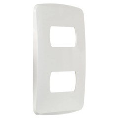 Placa 2 Posto 4x2 Miluz Branca - Schneider