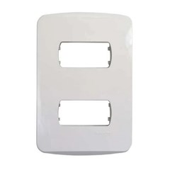 Placa 2 Posto 4x2 Miluz Branca - Schneider