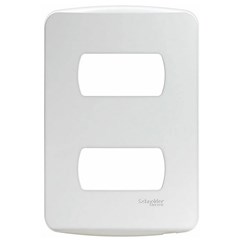 Placa 2 Posto 4x2 Miluz Branca - Schneider