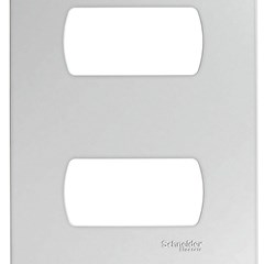 Placa 2 Posto 4x2 Miluz Branca - Schneider