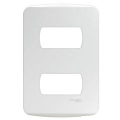 Placa 2 Posto 4x2 Miluz Branca - Schneider