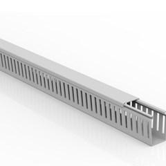 Canaleta Semi-Aberta 30x50x2000mm Cinza - Enerbras