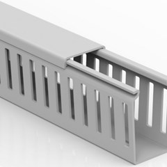 Canaleta Semi-Aberta 30x50x2000mm Cinza - Enerbras