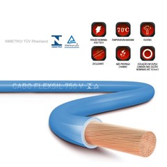 Cabo Flex 1,5mm 750v 70°C Azul 100 Metros - Sil