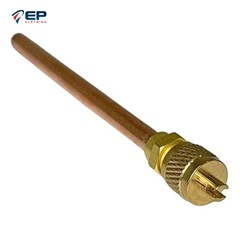 União Solda com Válvula Schrader 1/4” 100 mm - Gallant