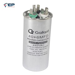 Capacitor CBB65 40+6MF 5 440 VAC Gallant