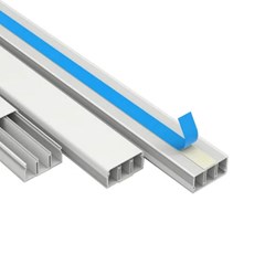 Canaleta  Adesiva Sem Divisão 20x10x2m Branco - Enerbras