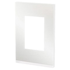 Placa 3 Postos 4x2 Orion Branca/White Glass V - Schneider