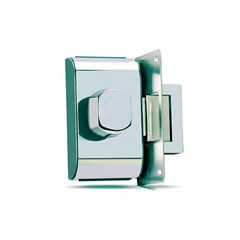 Fechadura Porta Vidro Pv-90 1f Cromada - Hdl