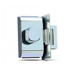 Fechadura Porta Vidro Pv-90 1f Cromada - Hdl