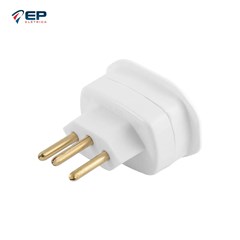ADAPTADOR PINO 2P+T 10A 250V BR