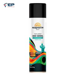 Tinta Spray Uso Geral Preto Fosco 350ml - Nordestin