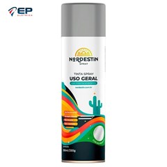 Tinta Spray Uso Geral Cinza Claro 350ml - Nordestin