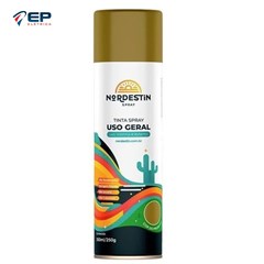 Tinta Spray Uso Geral Dourado 350ml - Nordestin