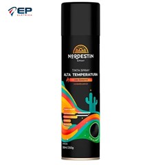 Tinta Spray Alta Temperatura Preto Brilhante 350ml - Nordestin