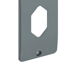 Placa Tomada Hexagonal Vertical 1”” Cinza - Masster Plasticos