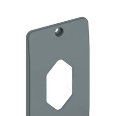 Placa Tomada Hexagonal Vertical 1”” Cinza - Masster Plasticos