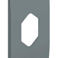 Placa Tomada Hexagonal Vertical 1”” Cinza - Masster Plasticos