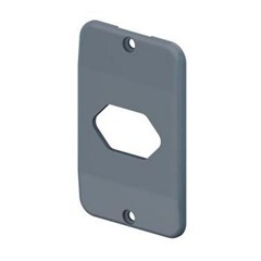 Placa Tomada Hexagonal Horizontal 1”” Cinza - Masster Plasticos