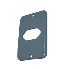 Placa Tomada Hexagonal Horizontal 1”” Cinza - Masster Plasticos