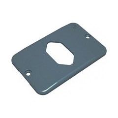 Placa Tomada Hexagonal Horizontal 1”” Cinza - Masster Plasticos