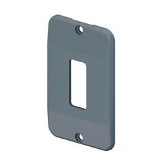 Placa 1 Posto Condutop 1”” Cinza - Masster Plasticos