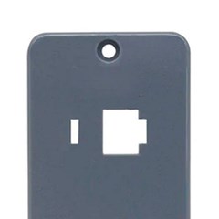 Placa 2 Posto Rj45 Condutop 1”” Cinza - Masster Plasticos