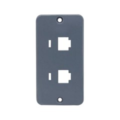 Placa 2 Posto Rj45 Condutop 1”” Cinza - Masster Plasticos