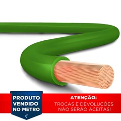 Cabo Flex 4,00mm² 750v 70° Verde 100m - Cobrecom