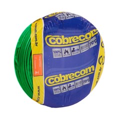 Cabo Flex 4,00mm² 750v 70° Verde 100m - Cobrecom