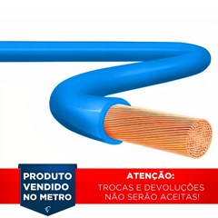 Cabo Flex 4,00mm² 750v 70° Azul 100m - Cobrecom