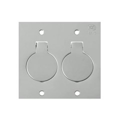 PLACA PISO CEGA 4X4 DUPLA INOX