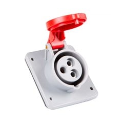 Tomada Embutir 2p+T 16a 380/415v 9h Ip44 Vermelho - Tramontina