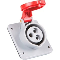 Tomada Embutir 2p+T 32a 380/415v 9h Ip44 Vermelho - Tramontina