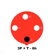 Tomada Embutir 3p+T 16a 380/415v 6h Ip44 Vermelho - Tramontina