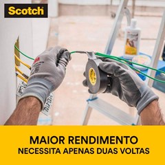 Fita Isolante 19MM X 10M 33+ Preta - 3m