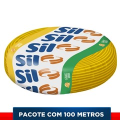 Cabo Flex 1,50mm² 750v 70°C Amarelo Com 100 Metros - Sil