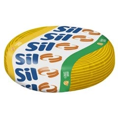 Cabo Flex 2,50mm² 750v 70°C Amarelo Com 100 Metros - Sil